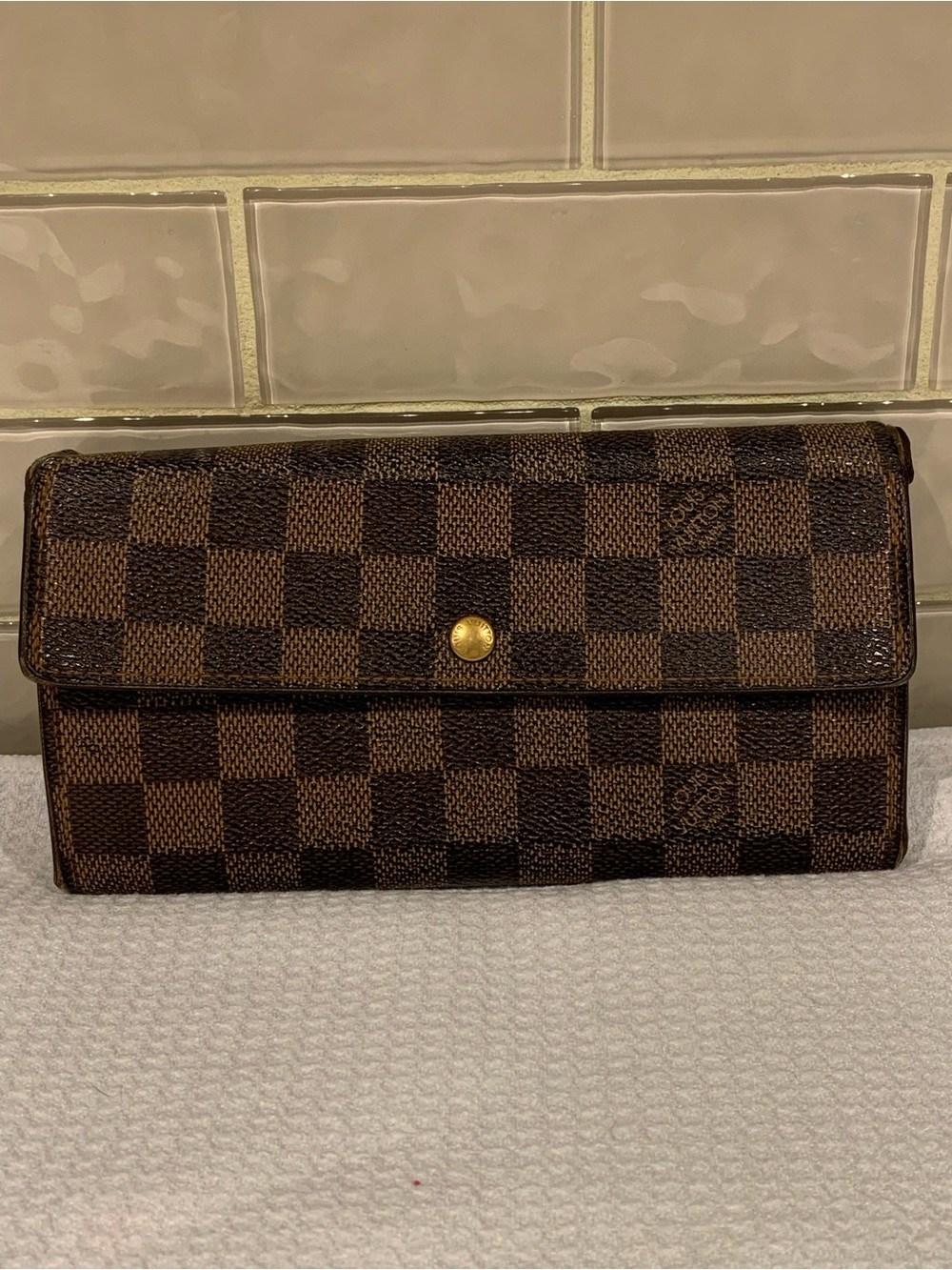 Louis Vuitton Porte-Monnaie Crédit Wallet Damier Ebene coated canvas